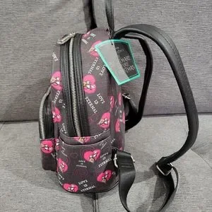 Pink A La Mode Love Is Eternal Loungefly Nightmare before Christmas Backpack Loungefly LE 600 RARE Nightmare Before Christmas Love is  main image 3